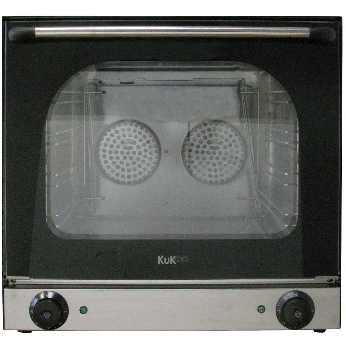 KuKoo 60cm Elektro Konvektionsofen Heißluftofen Backofen Ofen mit Heißluftfunktion und Innenbeleuchtung 59.5cm (l) x 57cm (h) x 59.5cm (b)