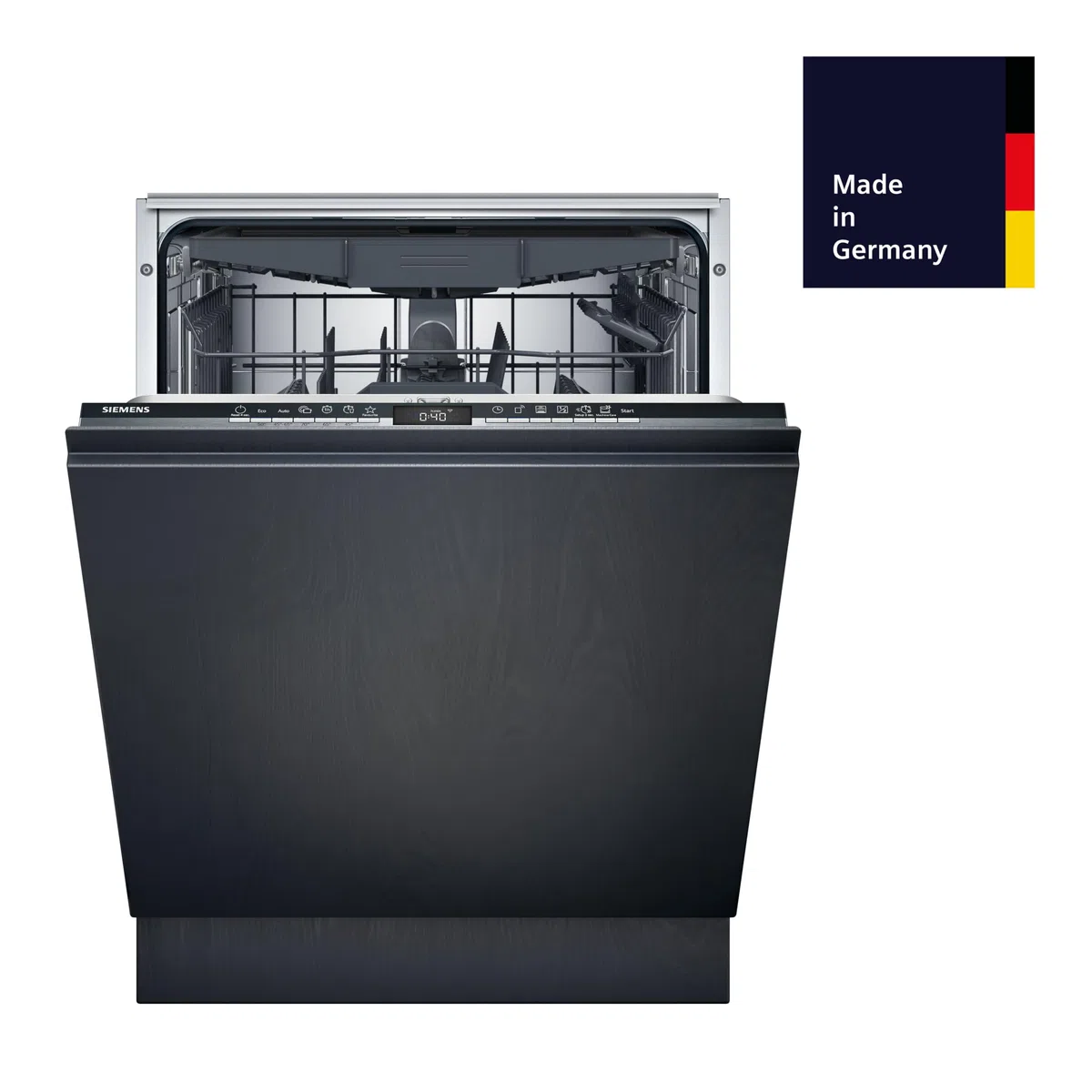 Siemens SN63EX02CE Geschirrspüler iQ300, vollintegrierte Spülmaschine mit Besteckschublade, 60 cm, HomeConnect, varioSpeed Plus, infoLight, flexKörbe, Favorit