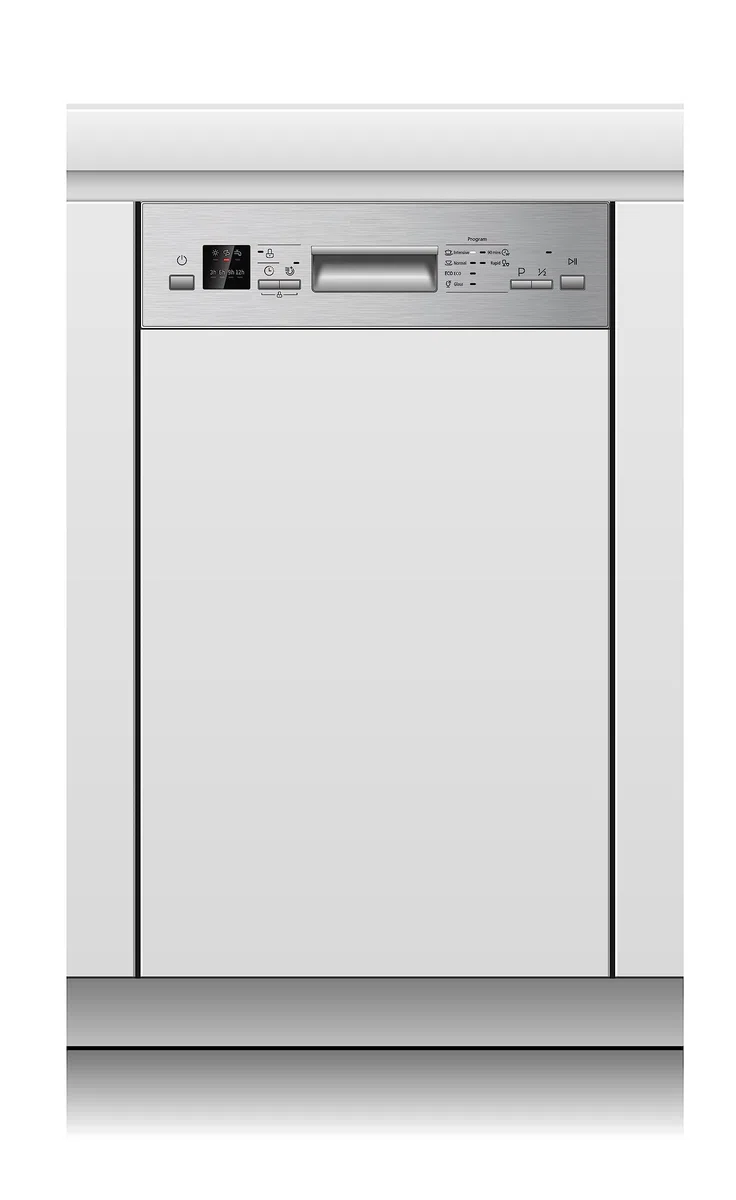 PKM Geschirrspüler GSP9-6TI | 9 Gedecke | 6 Programme | 49 dB | Eco-, 90 Min-, Glas-, Schnell-, Intensivprogramm | Startzeitvorwahl | Teilintegriert | 2 Körbe | 1 Besteckkorb | Energieeffizienz E