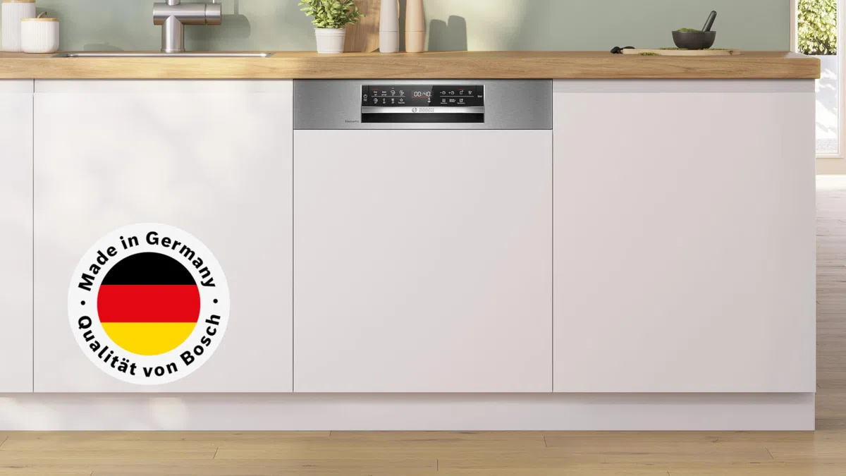 Bosch Serie 6 Teilintegrierter Geschirrspüler 60 cm Edelstahl SMI6ECS18E