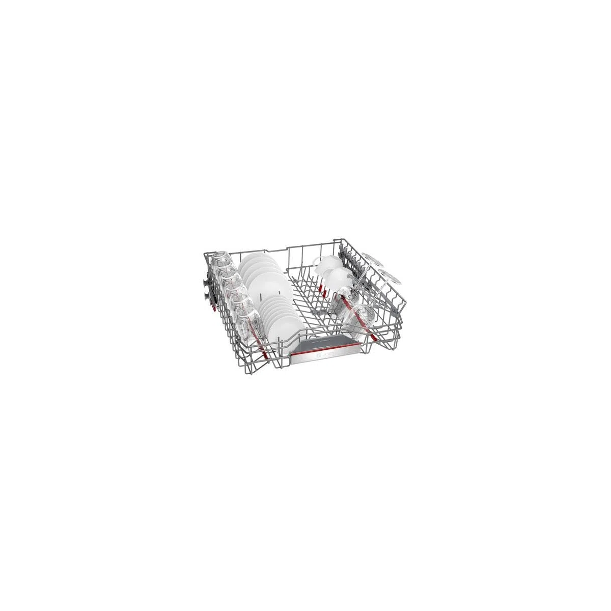 Bosch SMV4HDX52E Serie 4 Smarter Geschirrspüler vollintegriert, 60 cm breit, Besteckkorb, Dritter Korb, Made in Germany, Silence Programm besonders leise, Extra Trocknen auf Knopfdruck