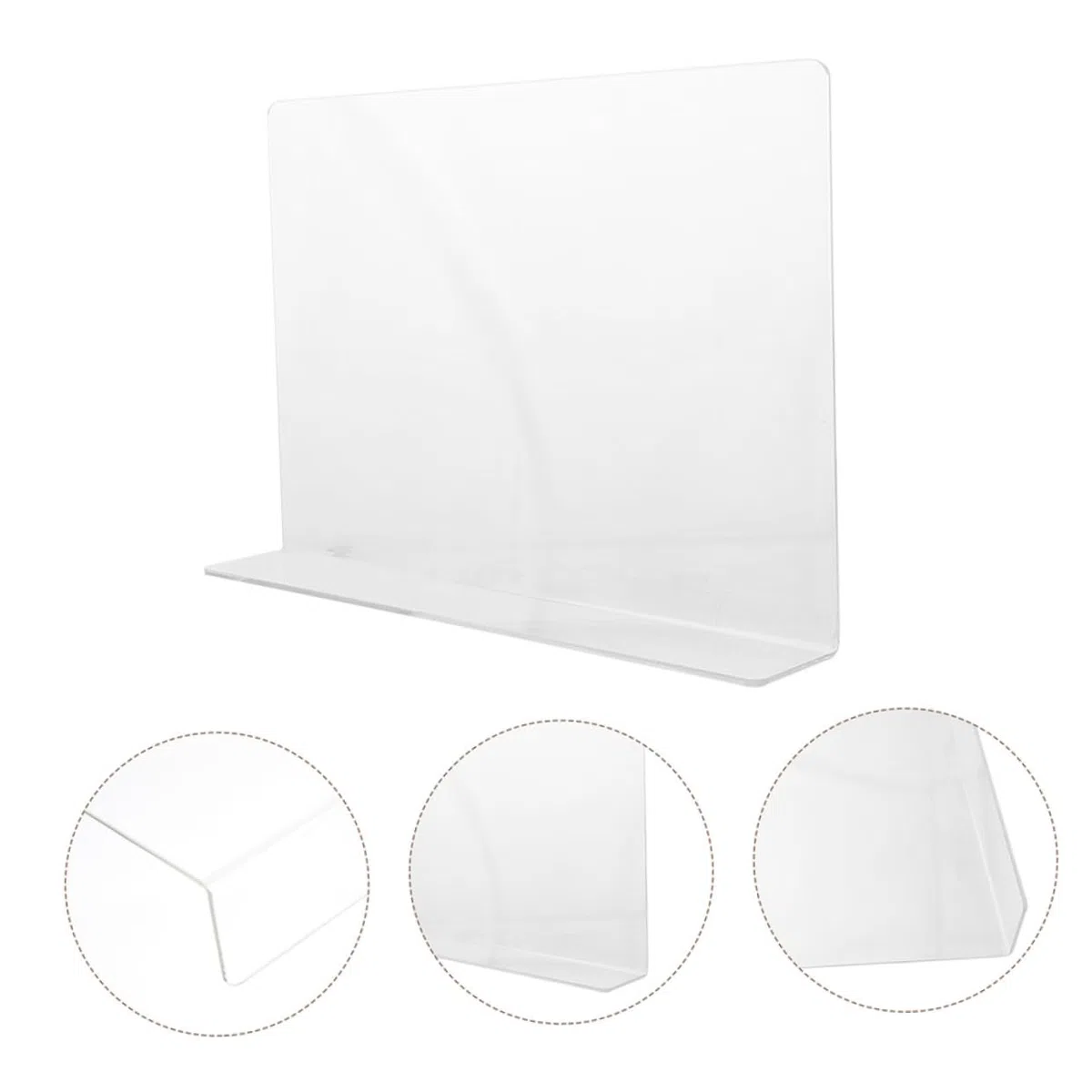 ABOOFAN Acryl Spritzschutz für Küchenspülen Splash Guard Kitchen Wasserabweisend Bruchsicher Glatte Kanten mit Klebeband für Küche und Bad