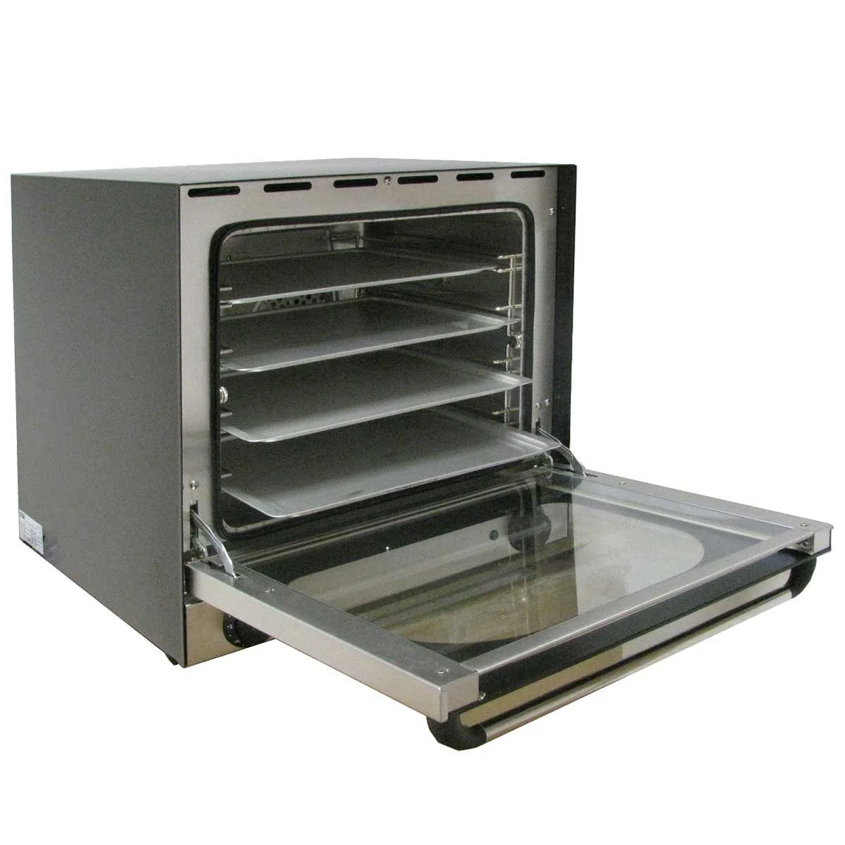 KuKoo 60cm Elektro Konvektionsofen Heißluftofen Backofen Ofen mit Heißluftfunktion und Innenbeleuchtung 59.5cm (l) x 57cm (h) x 59.5cm (b)