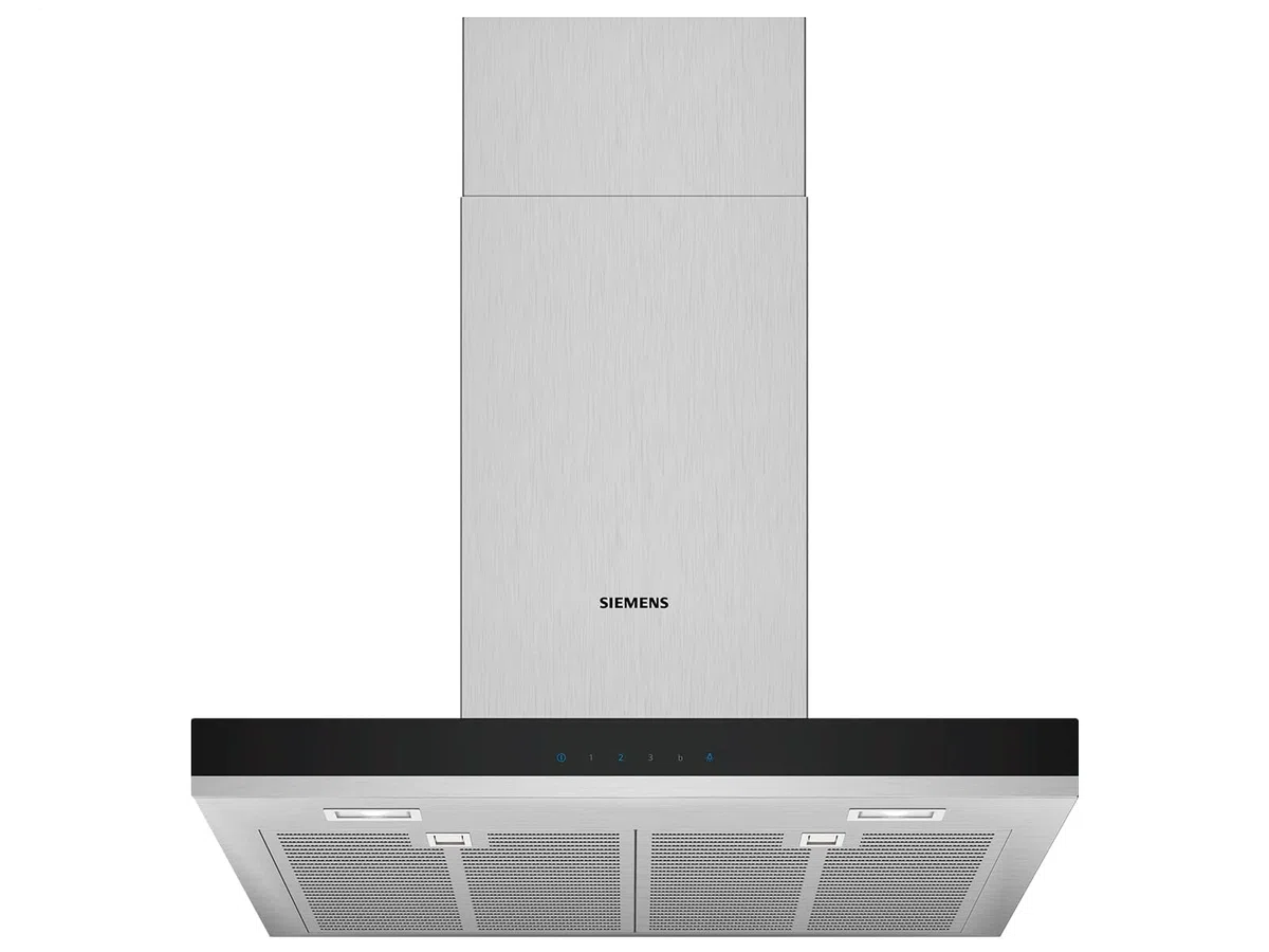 Siemens LC67BHM50 Dunstabzugshaube, Wandhaube 60 cm, Lüfterleistung, Metall-Fettfilter, Edelstahl