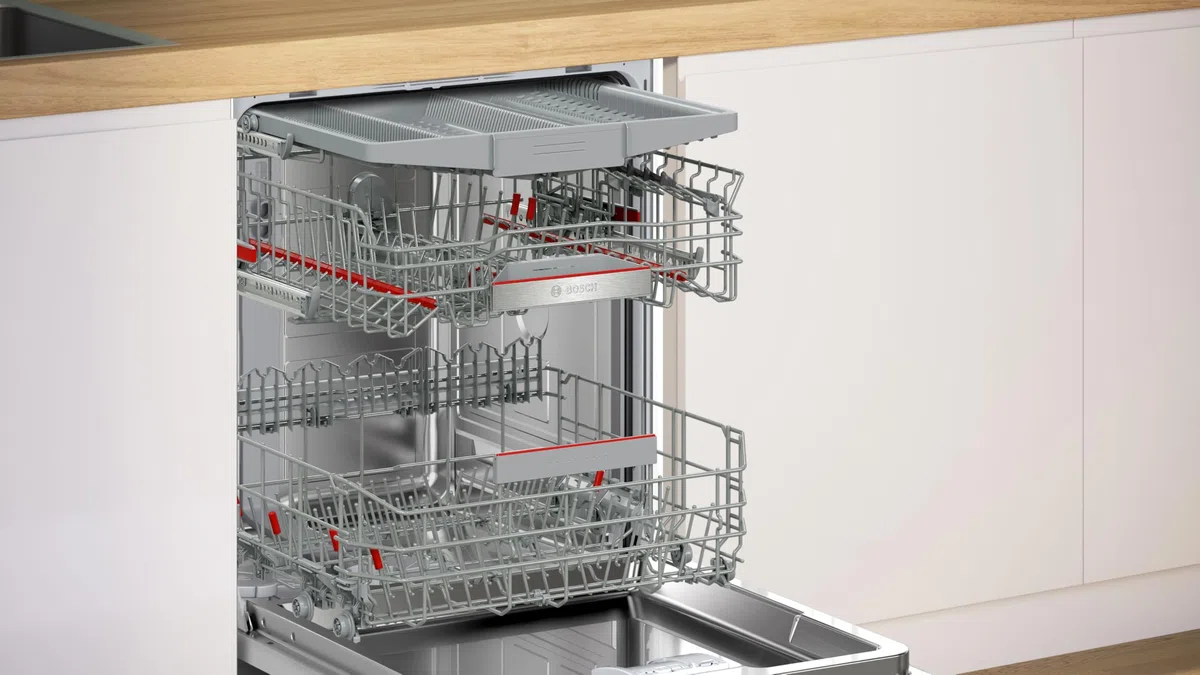 Bosch Serie 6 Teilintegrierter Geschirrspüler 60 cm Edelstahl SMI6ECS18E