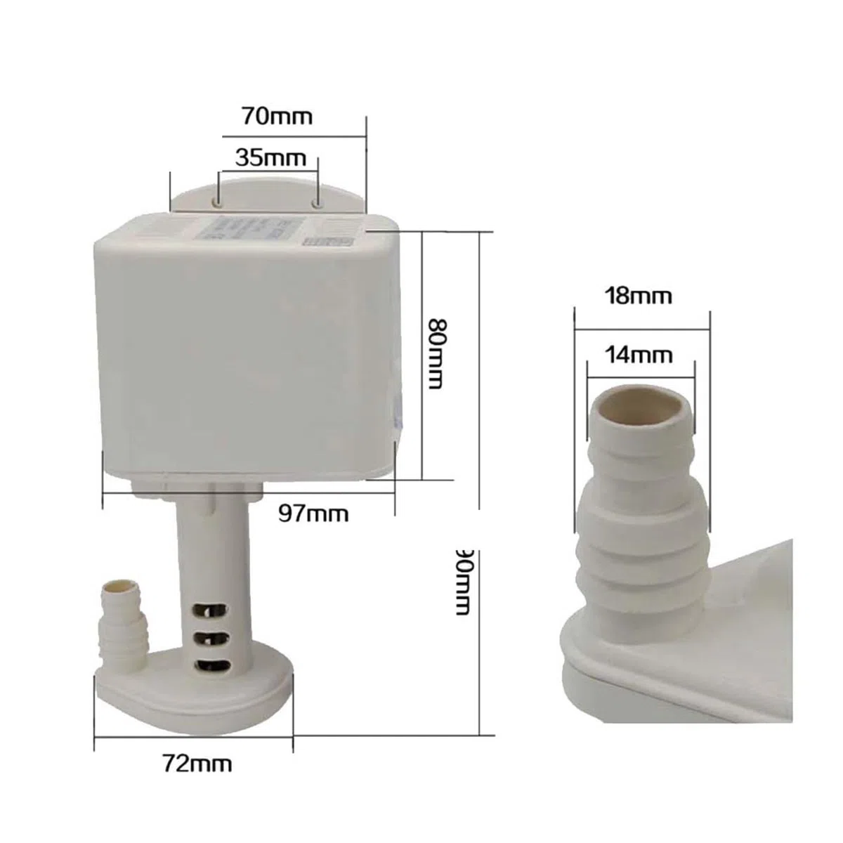 Eismaschinenteile 220 V YZF5816 2 W Eismaschinen-Wasserpumpe