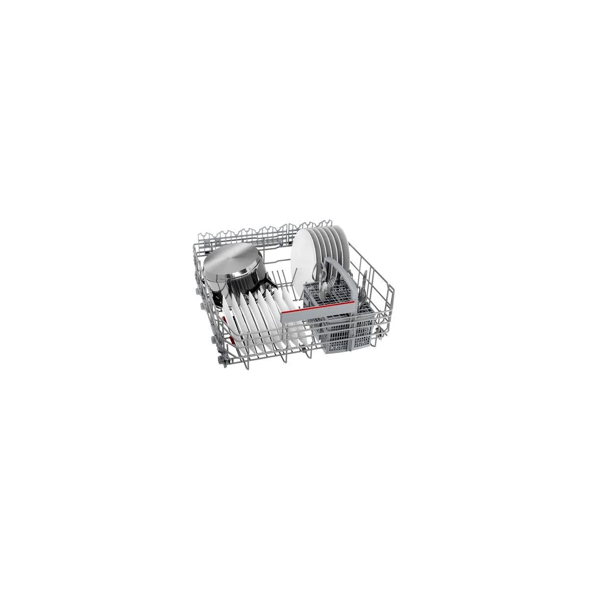 Bosch SMV4HDX52E Serie 4 Smarter Geschirrspüler vollintegriert, 60 cm breit, Besteckkorb, Dritter Korb, Made in Germany, Silence Programm besonders leise, Extra Trocknen auf Knopfdruck