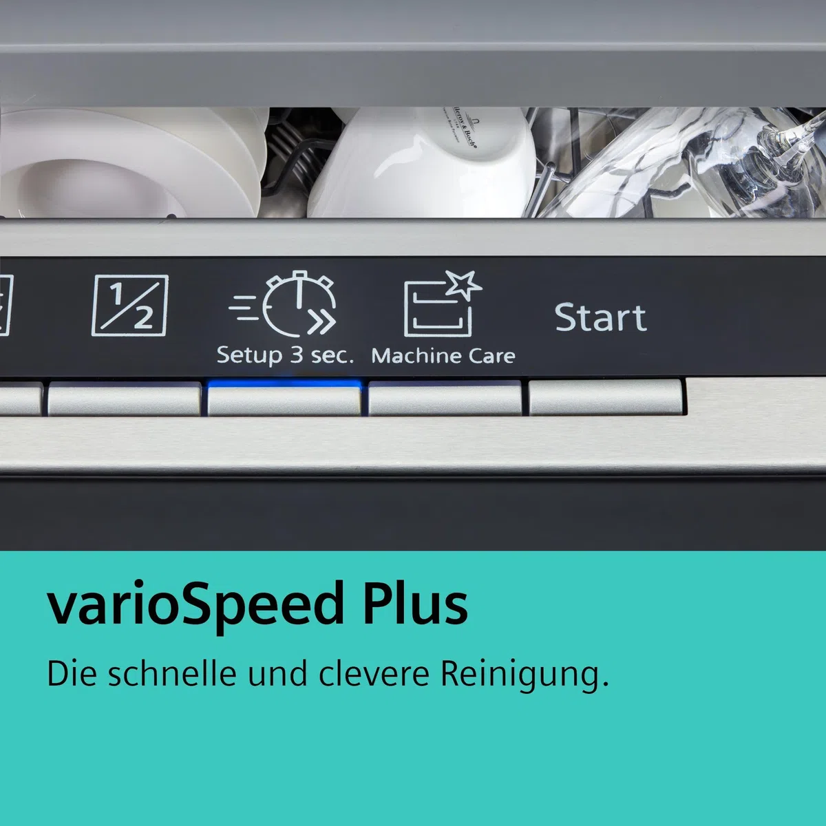 Siemens SN63EX02CE Geschirrspüler iQ300, vollintegrierte Spülmaschine mit Besteckschublade, 60 cm, HomeConnect, varioSpeed Plus, infoLight, flexKörbe, Favorit
