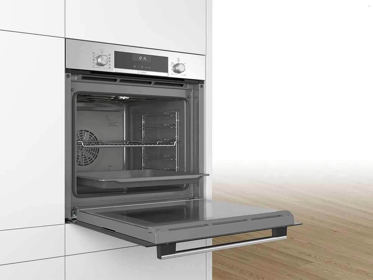 Bosch HBD631CS60 Backofen-Glaskeramik-Kochfeld-Kombination (autark), 59,4 cm breit, EcoClean Direct Reinigungshilfe,AutoPilot 10 10 Automatikprogramme,Bräterzone für großes Kochgeschirr