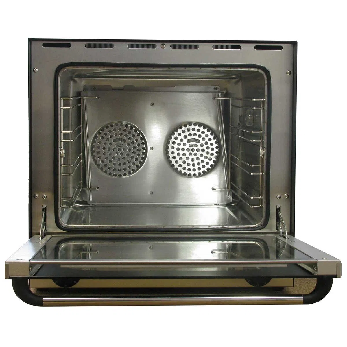 KuKoo 60cm Elektro Konvektionsofen Heißluftofen Backofen Ofen mit Heißluftfunktion und Innenbeleuchtung 59.5cm (l) x 57cm (h) x 59.5cm (b)