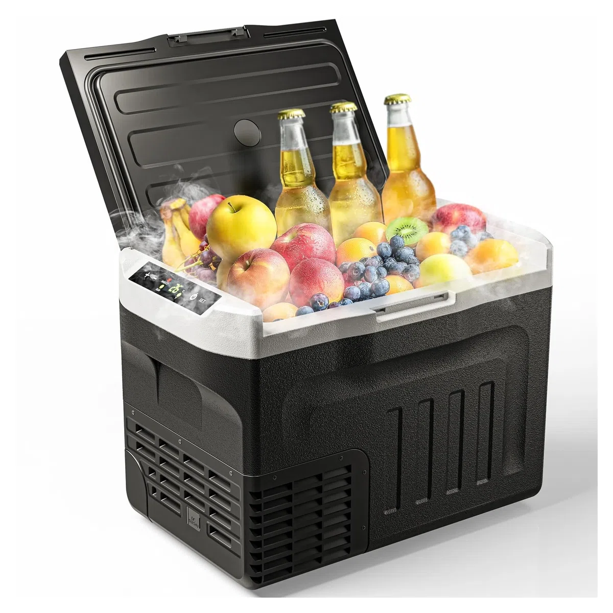 20/30L Autokühlschrank mit Kompressor und Doppelzone, Mini Gefrierschrank, Kühlschrank, Eisbox, ideal für Camping (30L)