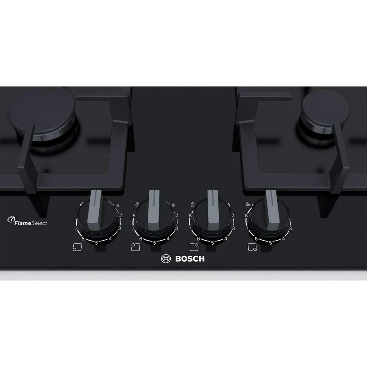 Bosch - Table de cuisson à gaz en verre trempé pph6 a6b20 Finition Noir - 60 cm