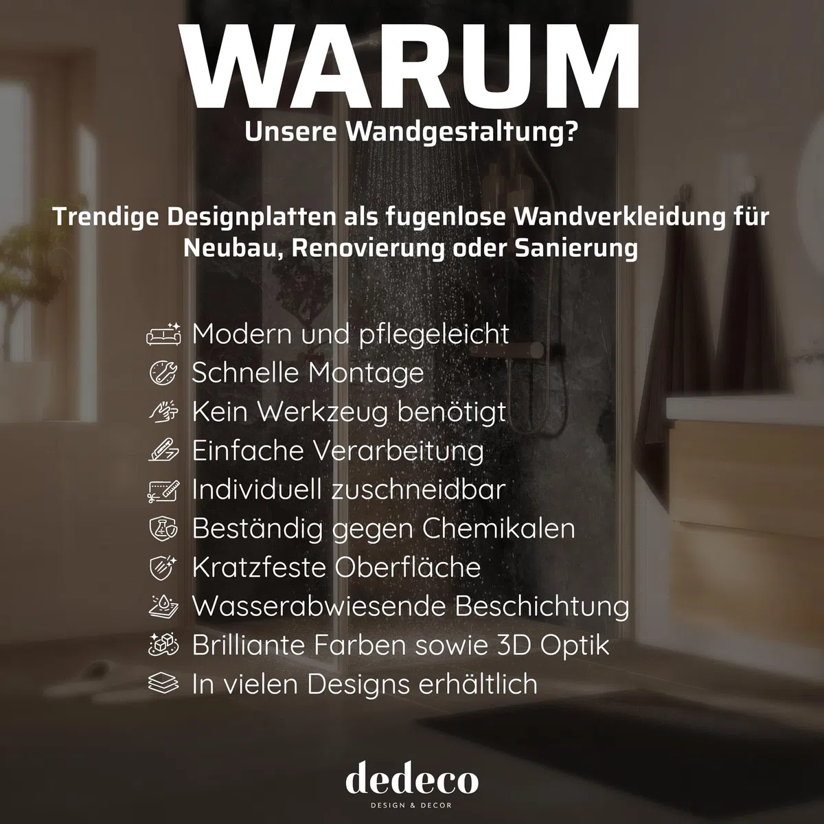 Dedeco Küchenrückwand Motiv: Obst & Gemüse V1, 3mm Aluminium Platte als Fliesenverkleidung Spritzschutz Küchenwand Verbundplatte wasserfest, inkl. UV-Lack glänzend, alle Untergründe, 260 x 60 cm